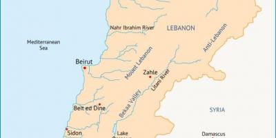 Ливан голууд газрын зураг